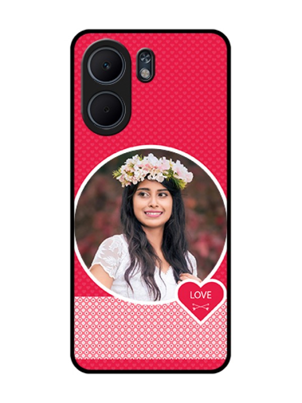 Custom Oppo A5x 4G Custom Glass Phone Case - Pink Color Pattern Design