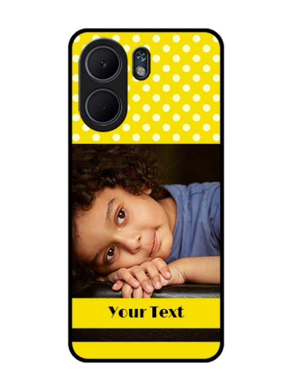 Custom Oppo A5x 4G Custom Glass Phone Case - Bright Yellow Case Design