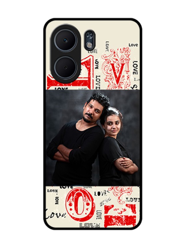 Custom Oppo A5x 4G Custom Glass Phone Case - Trendy Love Design Case