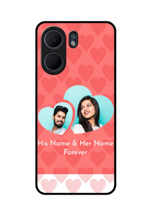 Oppo A5x 4G Custom Glass Phone Case - Couple Pic Upload Design