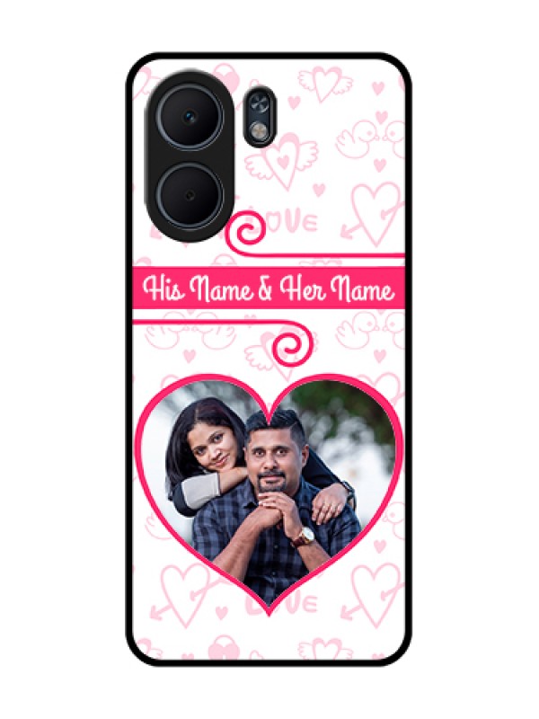 Custom Oppo A5x 4G Custom Glass Phone Case - Heart Shape Love Design