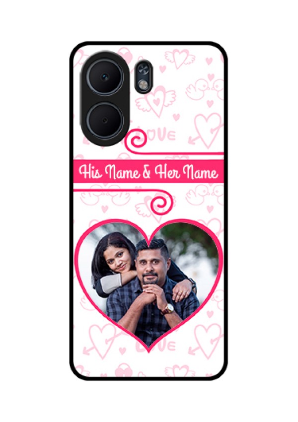 Oppo A5x 4G Custom Glass Phone Case - Heart Shape Love Design