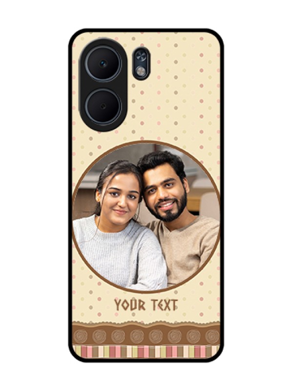 Custom Oppo A5x 4G Custom Glass Phone Case - Brown Dotted Mobile Case Design