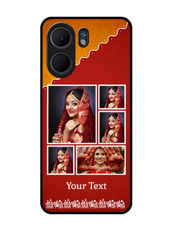 Custom Oppo A5x 4G Custom Glass Phone Case - Wedding Pic Upload Design