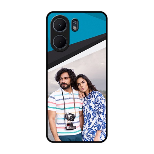 Oppo A5x 4G Custom Glass Phone Case - Simple Pattern Photo Upload Design