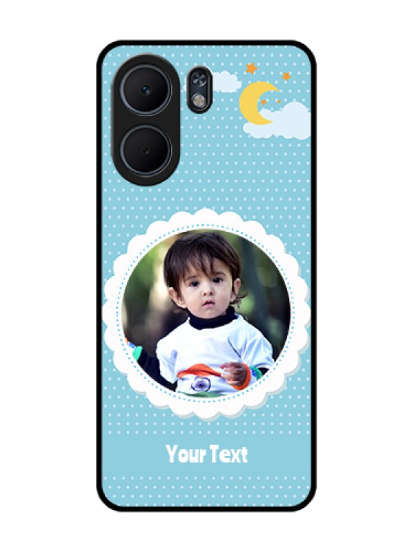 Custom Oppo A5x 4G Custom Glass Phone Case - Violet Pattern Design