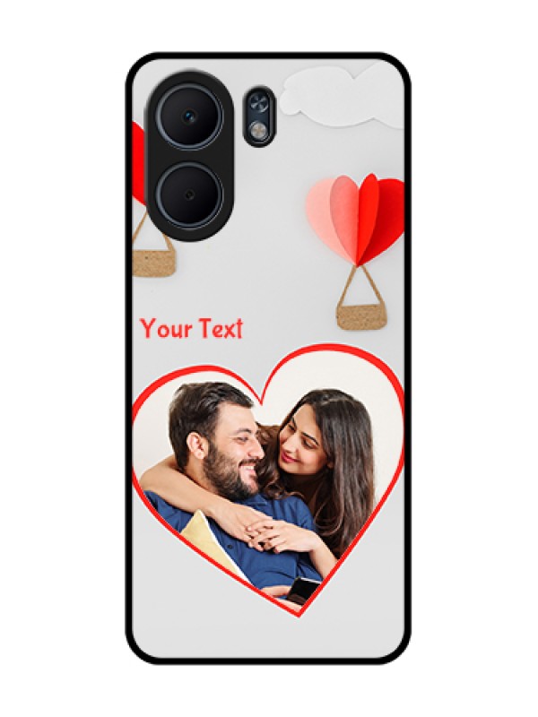 Custom Oppo A5x 4G Custom Glass Phone Case - Parachute Love Design