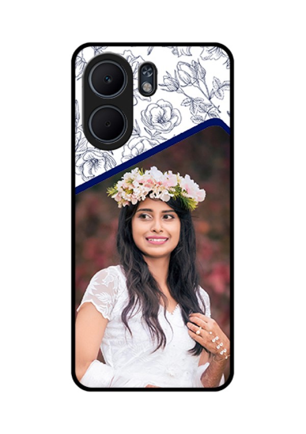 Oppo A5x 4G Custom Glass Phone Case - Classy Floral Design