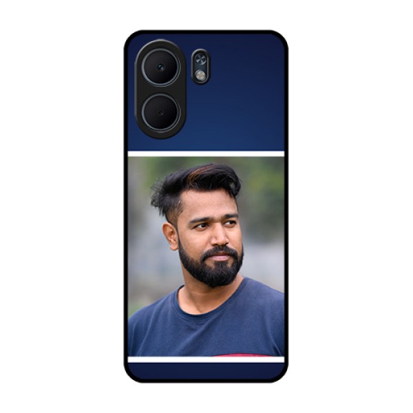 Oppo A5x 4G Custom Glass Phone Case - Simple Royal Blue Design Oppo A5x 4G Custom Glass Phone Case - Simple Royal Blue Design