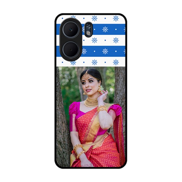 Oppo A5x 4G Custom Glass Phone Case - Snow Pattern Design