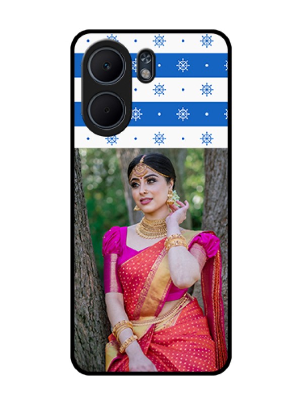 Custom Oppo A5x 4G Custom Glass Phone Case - Snow Pattern Design