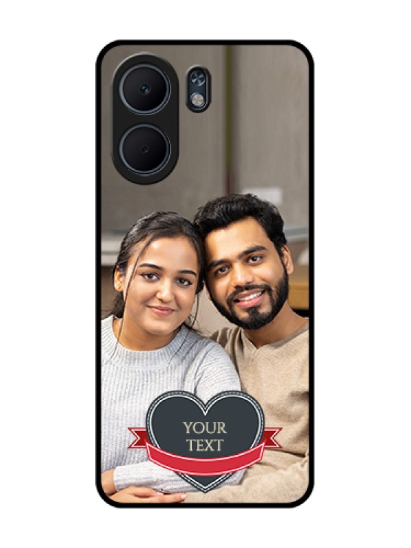 Custom Oppo A5x 4G Custom Glass Phone Case - Just Married Couple Design