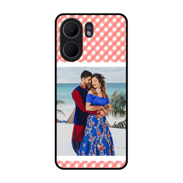 Oppo A5x 4G Custom Glass Phone Case - Pink Pattern Design