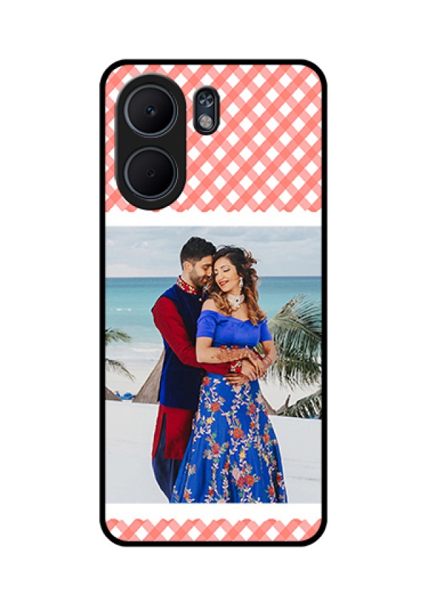 Oppo A5x 4G Custom Glass Phone Case - Pink Pattern Design