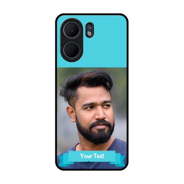 Oppo A5x 4G Custom Glass Phone Case - Blue Color Design Oppo A5x 4G Custom Glass Phone Case - Blue Color Design