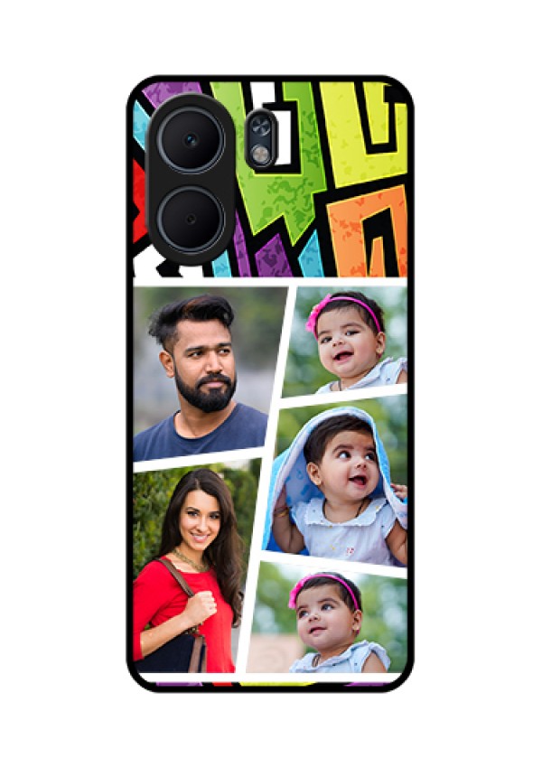 Oppo A5x 4G Custom Glass Phone Case - Graffiti Pattern Design