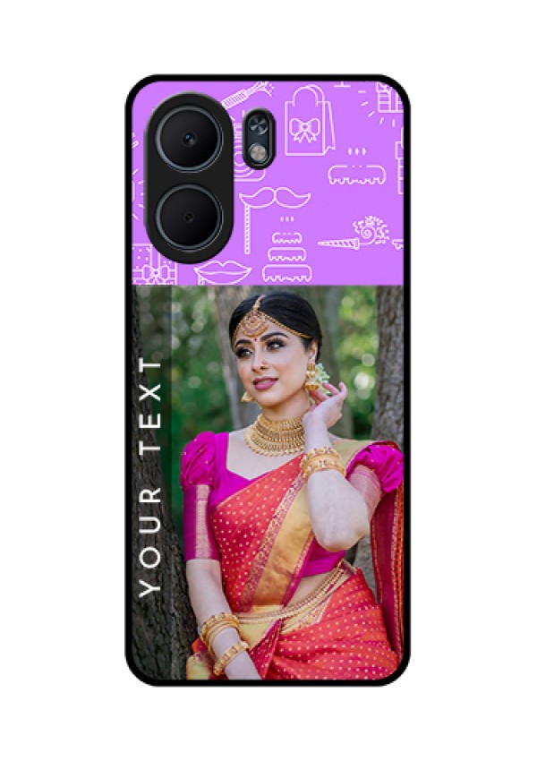 Oppo A5x 4G Custom Glass Phone Case - Birthday Icons Design