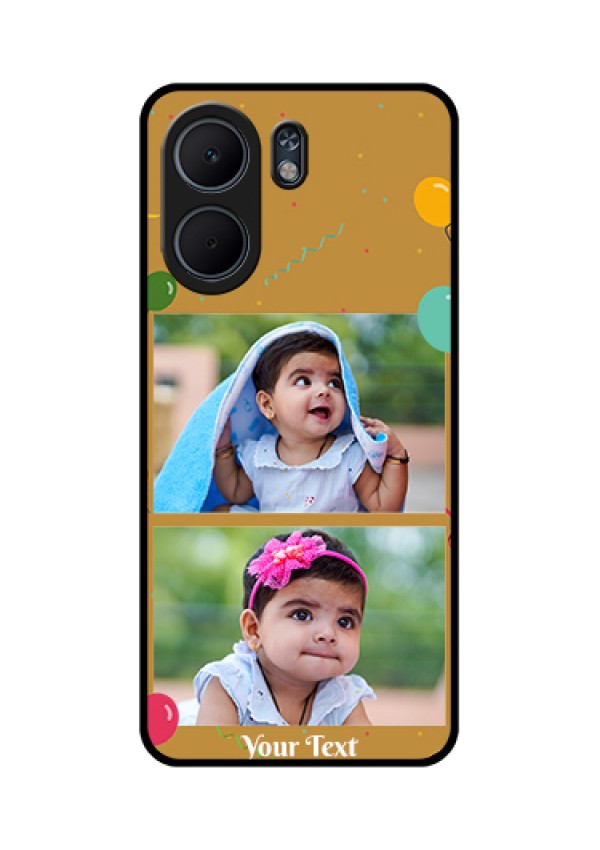 Oppo A5x 4G Custom Glass Phone Case - Image Holder With Birthday Celebrations Design