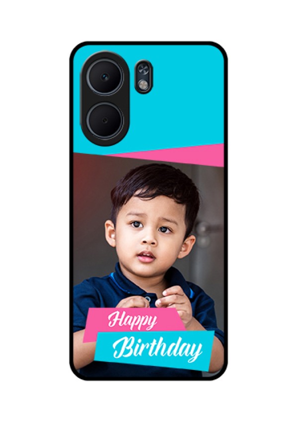 Oppo A5x 4G Custom Glass Phone Case - Image Holder With 2 Color Design