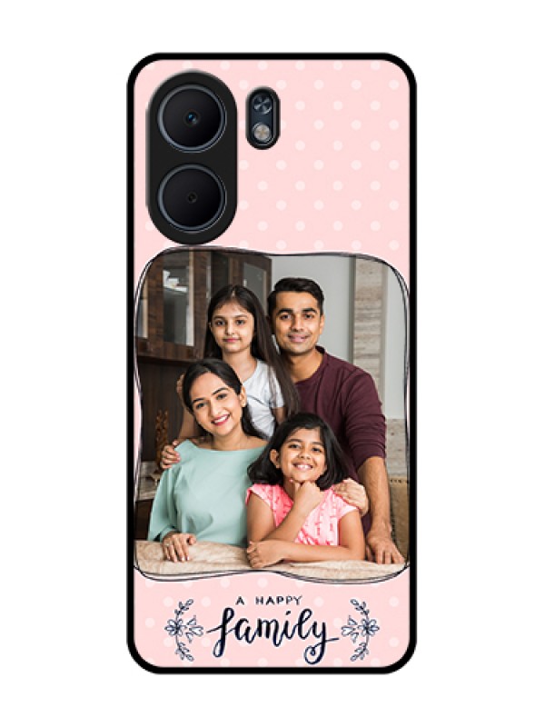 Custom Oppo A5x 4G Custom Glass Phone Case - Family With Dots Design