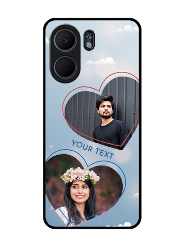 Custom Oppo A5x 4G Custom Glass Phone Case - Blue Color Couple Design