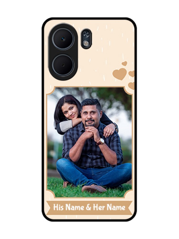 Custom Oppo A5x 4G Custom Glass Phone Case - With Confetti Love Design