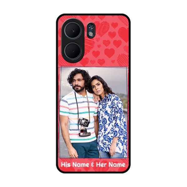 Oppo A5x 4G Custom Glass Phone Case - With Red Heart Symbols Design Oppo A5x 4G Custom Glass Phone Case - With Red Heart Symbols Design