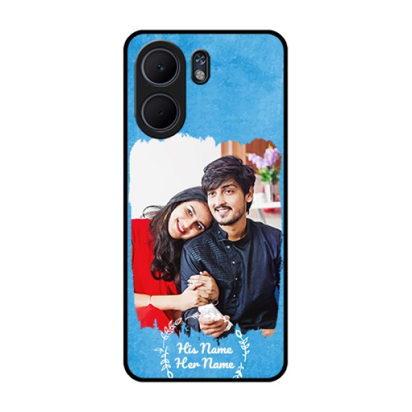 Oppo A5x 4G Custom Glass Phone Case - Blue Color Vintage Design Oppo A5x 4G Custom Glass Phone Case - Blue Color Vintage Design