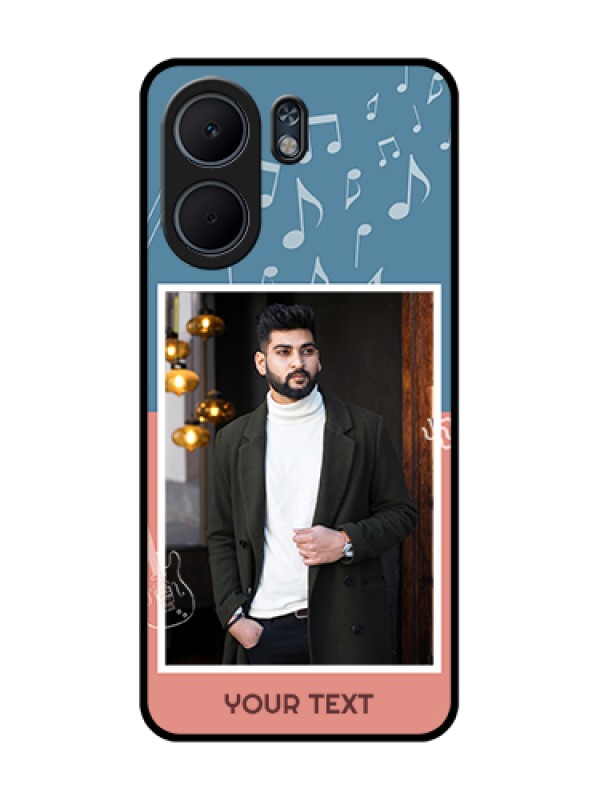 Custom Oppo A5x 4G Custom Glass Phone Case - With Color Musical Note Design