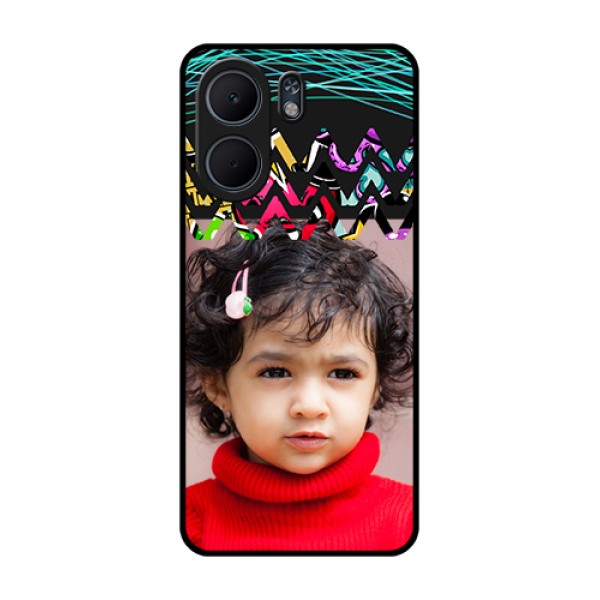Oppo A5x 4G Custom Glass Phone Case - Neon Abstract Design