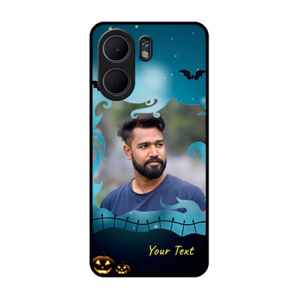Oppo A5x 4G Custom Glass Phone Case - Halloween Frame Design