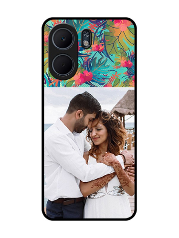 Custom Oppo A5x 4G Custom Glass Phone Case - Watercolor Floral Design