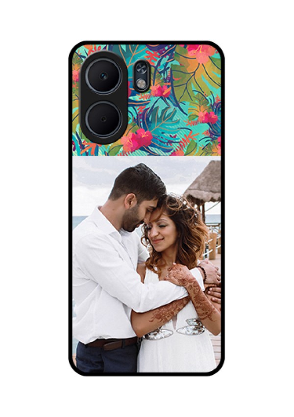 Oppo A5x 4G Custom Glass Phone Case - Watercolor Floral Design