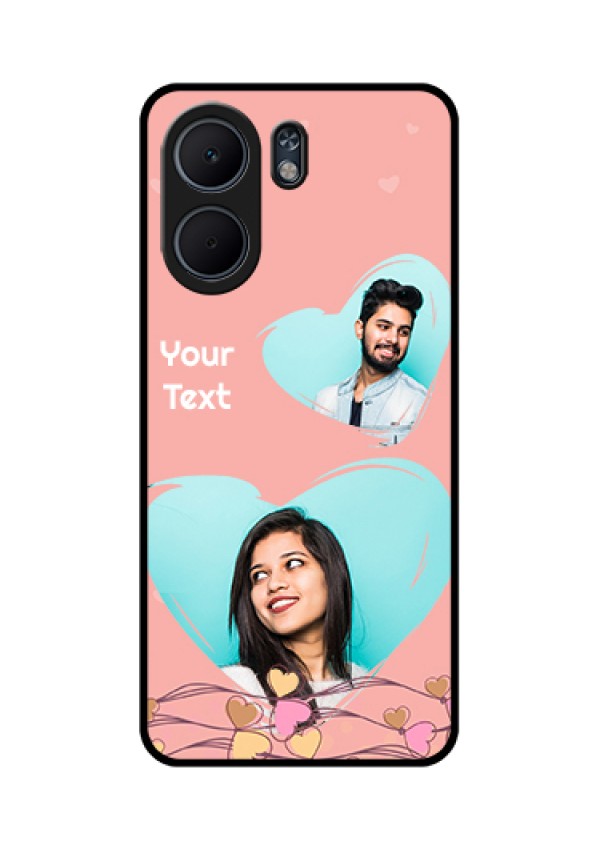 Oppo A5x 4G Custom Glass Phone Case - Love Doodle Design