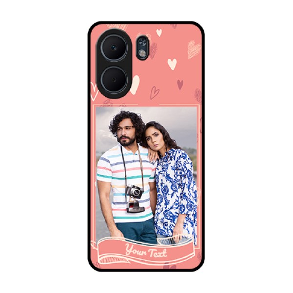 Oppo A5x 4G Custom Glass Phone Case - Love Doodle Art Design