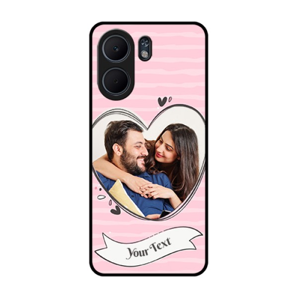 Oppo A5x 4G Custom Glass Phone Case - Vintage Heart Design