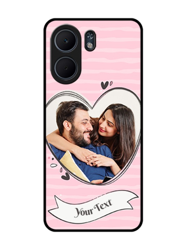 Custom Oppo A5x 4G Custom Glass Phone Case - Vintage Heart Design