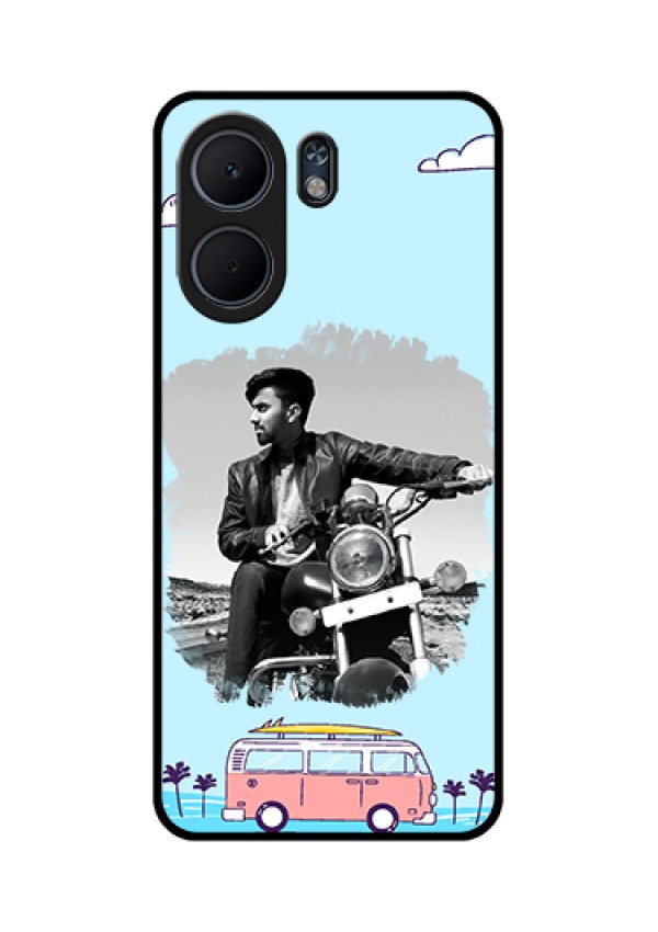 Oppo A5x 4G Custom Glass Phone Case - Travel & Adventure Design