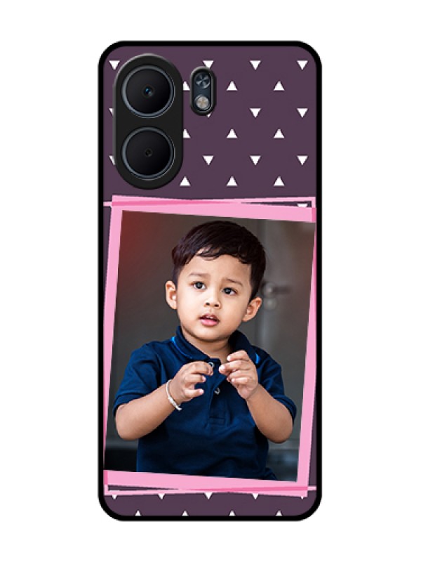 Custom Oppo A5x 4G Custom Glass Phone Case - Triangle Pattern Dotted Design