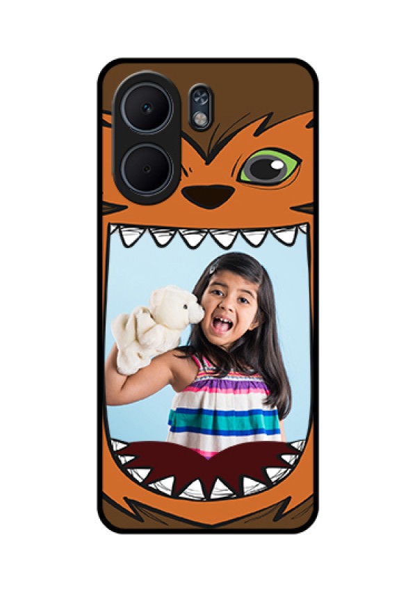 Oppo A5x 4G Custom Glass Phone Case - Owl Monster Back Case Design