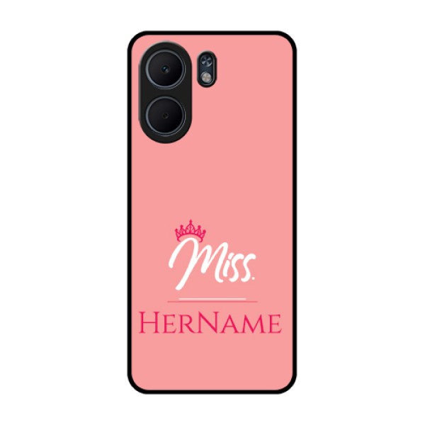 Oppo A5x 4G Custom Glass Phone Case - Mrs With Name Design