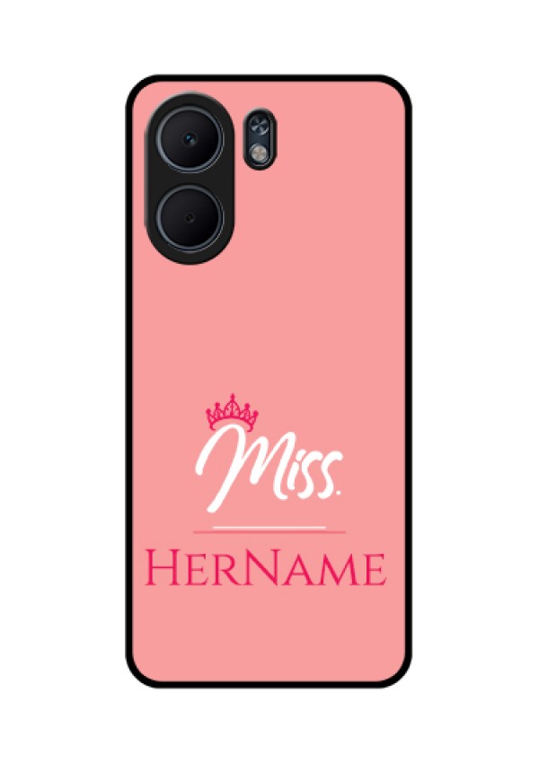 Oppo A5x 4G Custom Glass Phone Case - Mrs With Name Design