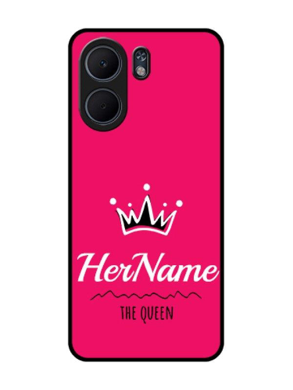 Custom Oppo A5x 4G Custom Glass Phone Case - Queen With Name Design