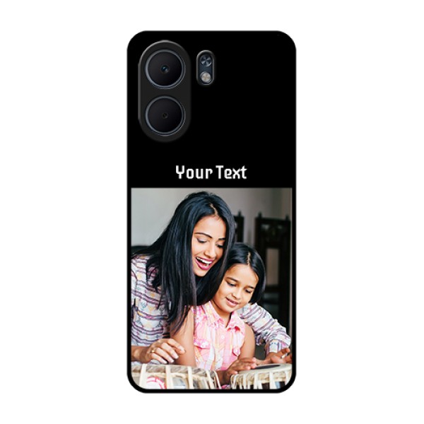 Oppo A5x 4G Custom Glass Phone Case - Photo With Name Design