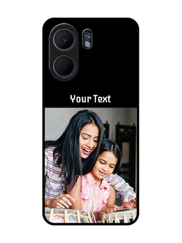 Custom Oppo A5x 4G Custom Glass Phone Case - Photo With Name Design