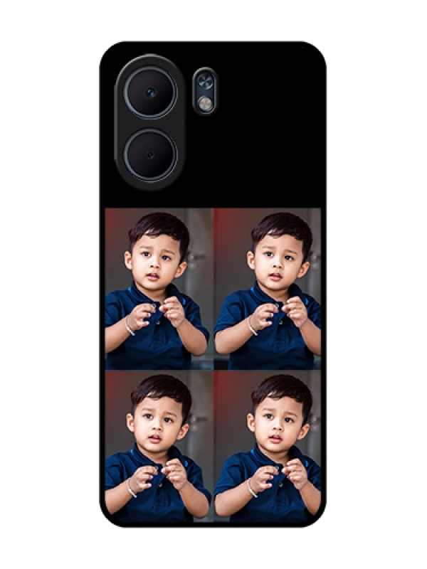 Custom Oppo A5x 4G Custom Glass Phone Case - 4 Image Holder Design