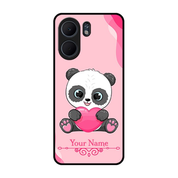 Oppo A5x 4G Custom Glass Phone Case - Cute Panda Design