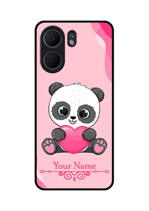 Oppo A5x 4G Custom Glass Phone Case - Cute Panda Design