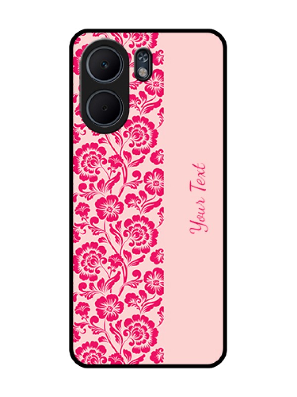Custom Oppo A5x 4G Custom Glass Phone Case - Attractive Floral Pattern Design