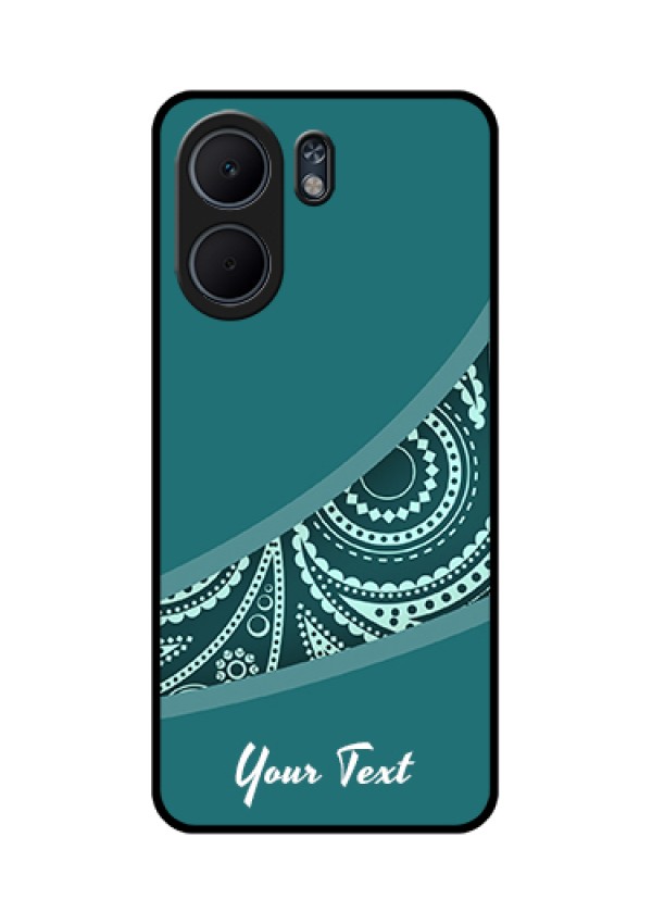 Oppo A5x 4G Custom Glass Phone Case - Semi Visible Floral Design